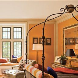 Traditional Orange Bedroom | Bedrooms | Luxe Source | Brown pertaining to Orange Bedroom Design