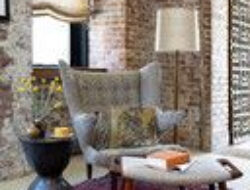 Brick Wall Living Room Interior Design